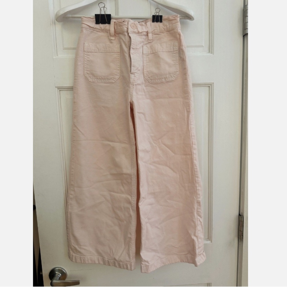 J. Crew Light Pink Wide-Leg Pants